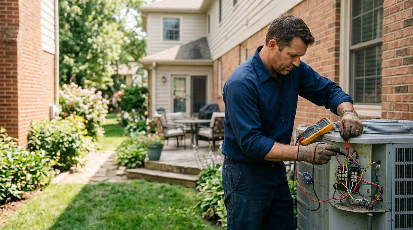 HVAC technician working near Parkersburg, IA